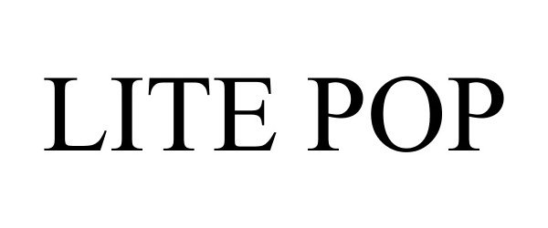 Trademark Logo LITE POP
