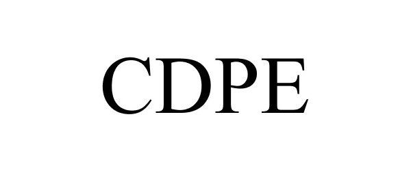 Trademark Logo CDPE