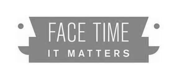 Trademark Logo FACE TIME IT MATTERS