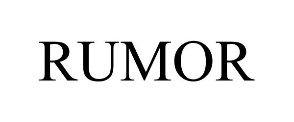 Trademark Logo RUMOR