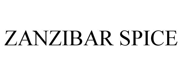 Trademark Logo ZANZIBAR SPICE