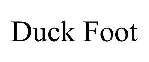 Trademark Logo DUCK FOOT