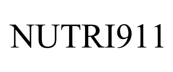 Trademark Logo NUTRI911