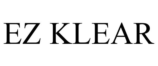 Trademark Logo EZ KLEAR