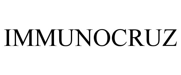 Trademark Logo IMMUNOCRUZ