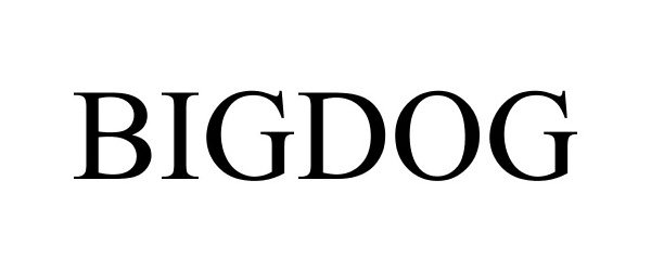 Trademark Logo BIGDOG