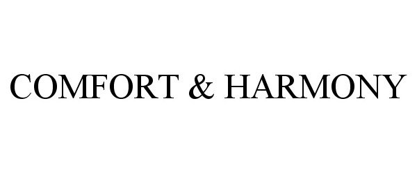 Trademark Logo COMFORT &amp; HARMONY
