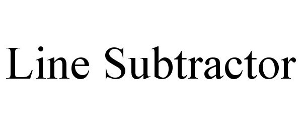 LINE SUBTRACTOR