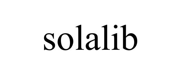 Trademark Logo SOLALIB