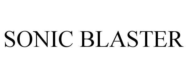 Trademark Logo SONIC BLASTER