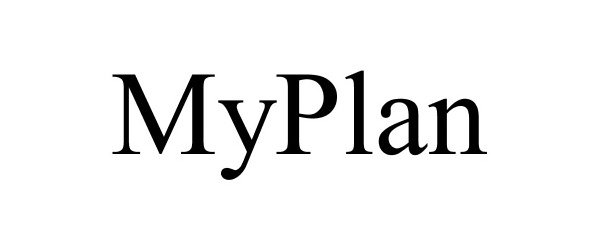 Trademark Logo MYPLAN
