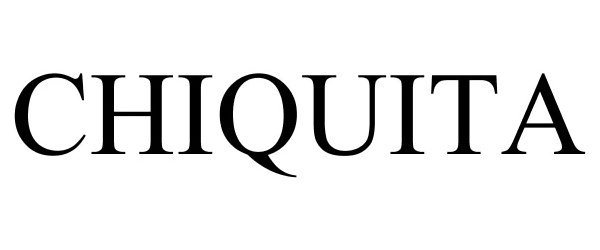 Trademark Logo CHIQUITA