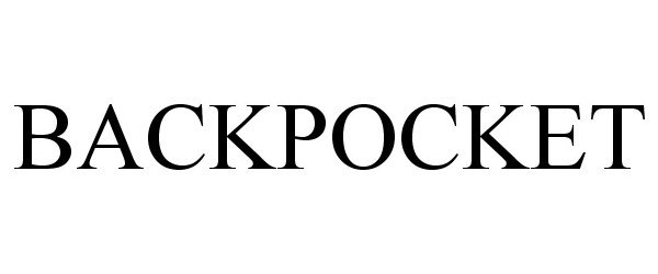 Trademark Logo BACKPOCKET