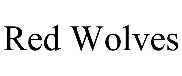 Trademark Logo RED WOLVES