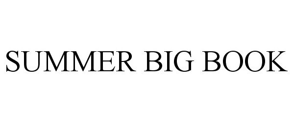 Trademark Logo SUMMER BIG BOOK