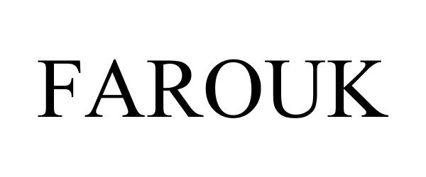 Trademark Logo FAROUK