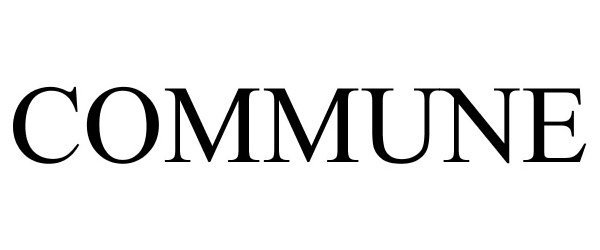 Trademark Logo COMMUNE