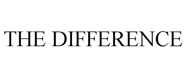 Trademark Logo THE DIFFERENCE