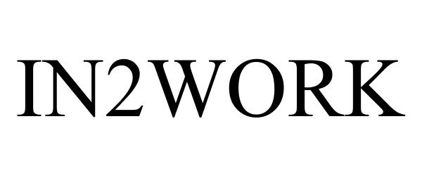 Trademark Logo IN2WORK