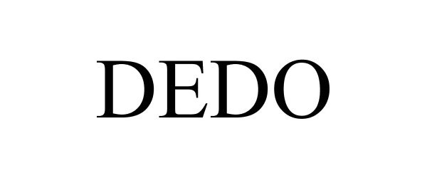 Trademark Logo DEDO