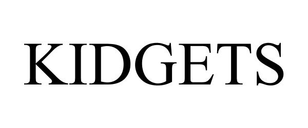 Trademark Logo KIDGETS
