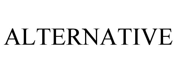 Trademark Logo ALTERNATIVE