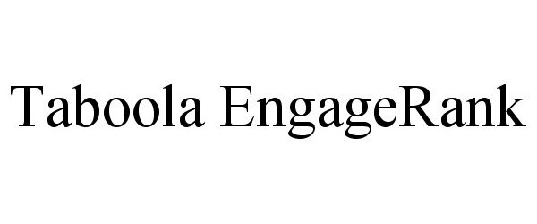  TABOOLA ENGAGERANK