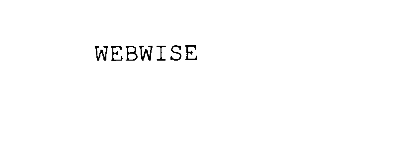 Trademark Logo WEBWISE