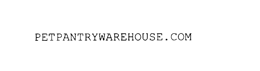 Trademark Logo PETPANTRYWAREHOUSE.COM