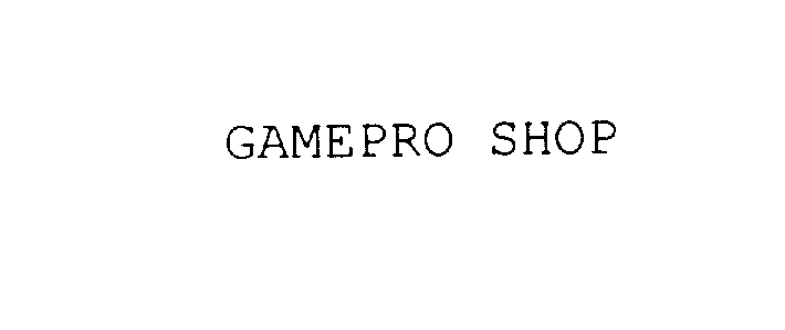  GAMEPRO SHOP