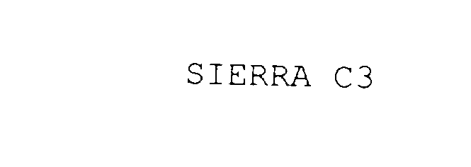Trademark Logo SIERRA C3