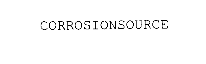 Trademark Logo CORROSIONSOURCE