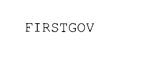 Trademark Logo FIRSTGOV