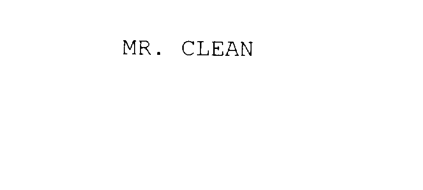 MR. CLEAN