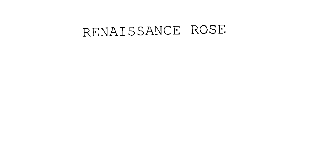  RENAISSANCE ROSE