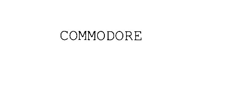 Trademark Logo COMMODORE