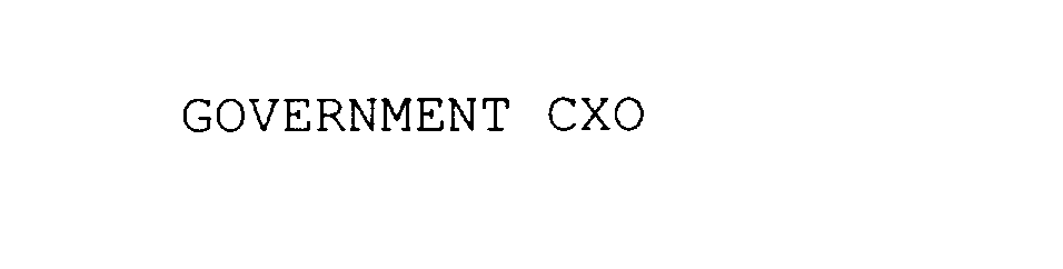  GOVERNMENT CXO
