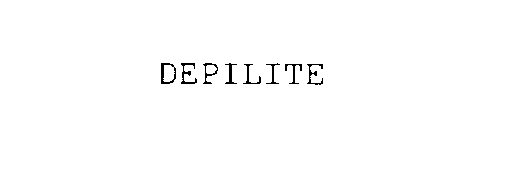 Trademark Logo DEPILITE