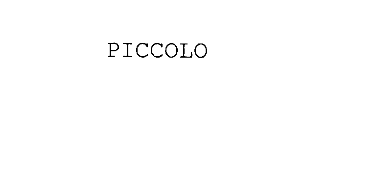 Trademark Logo PICCOLO