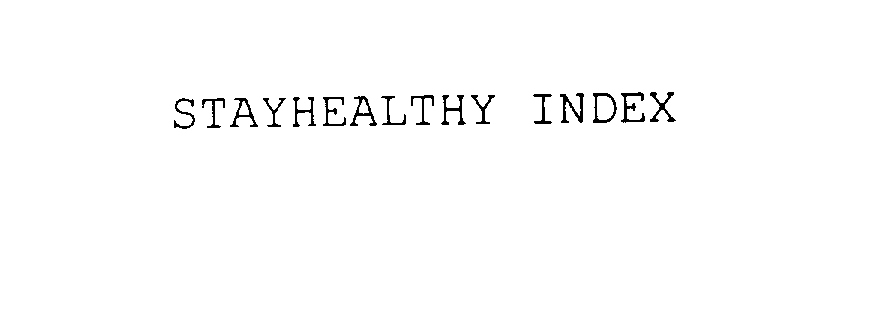  STAYHEALTHY INDEX