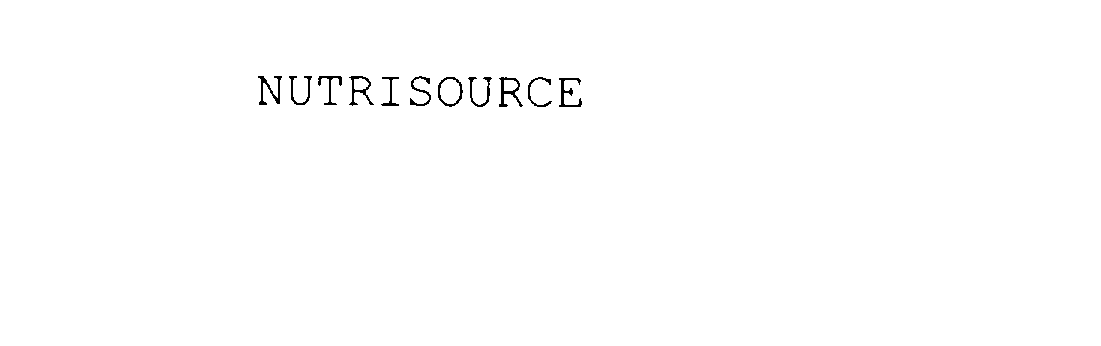  NUTRISOURCE