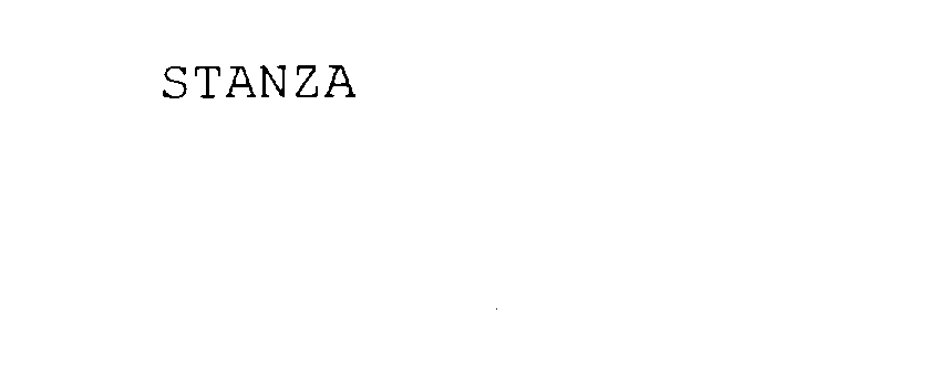 Trademark Logo STANZA