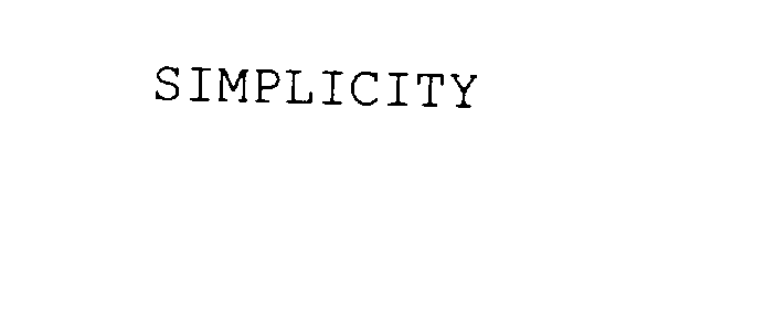  SIMPLICITY