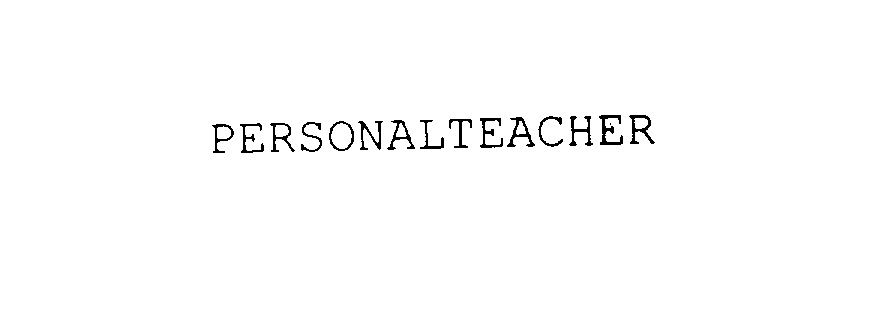 Trademark Logo PERSONALTEACHER