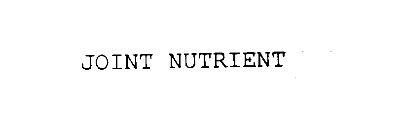  JOINT NUTRIENT