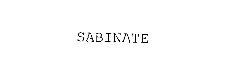  SABINATE