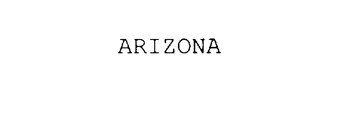 Trademark Logo ARIZONA