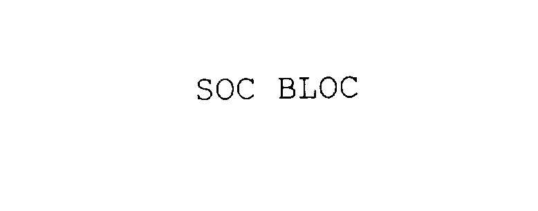 Trademark Logo SOC BLOC