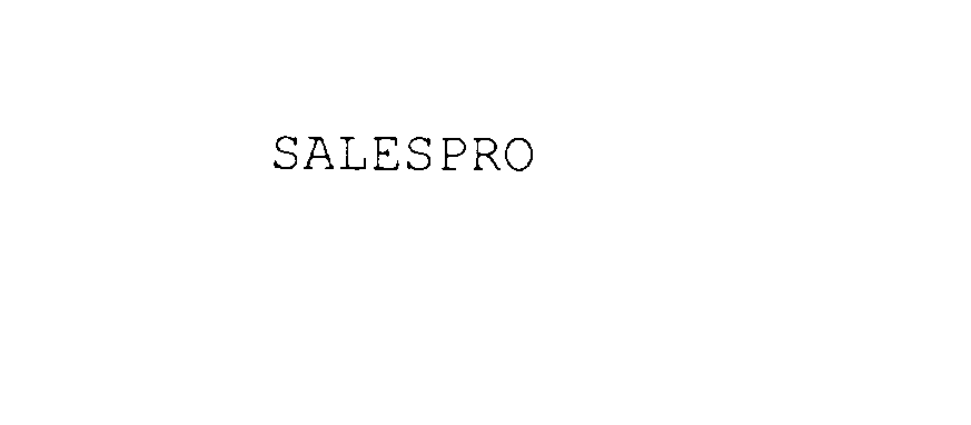 Trademark Logo SALESPRO