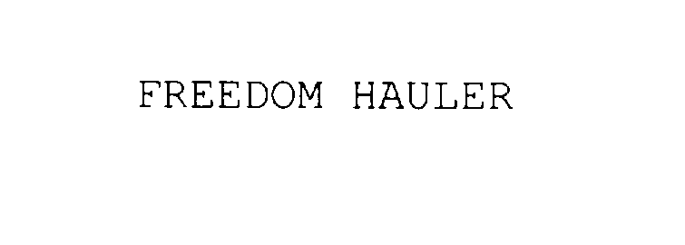 FREEDOM HAULER